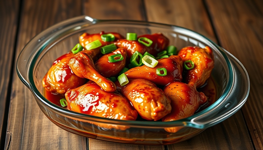 Healthy teriyaki chicken recipe with garnish in a dish.