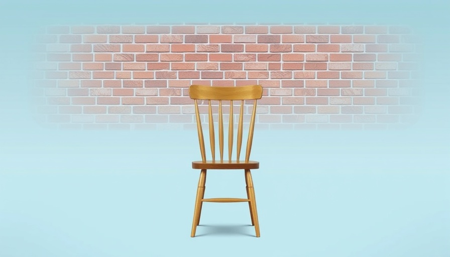 Wooden chair facing a brick wall symbolizing silent treatment in relationships.
