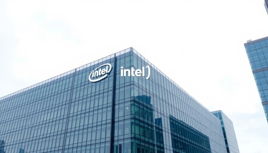 Intel building against an overcast sky, highlighting semiconductor industry.