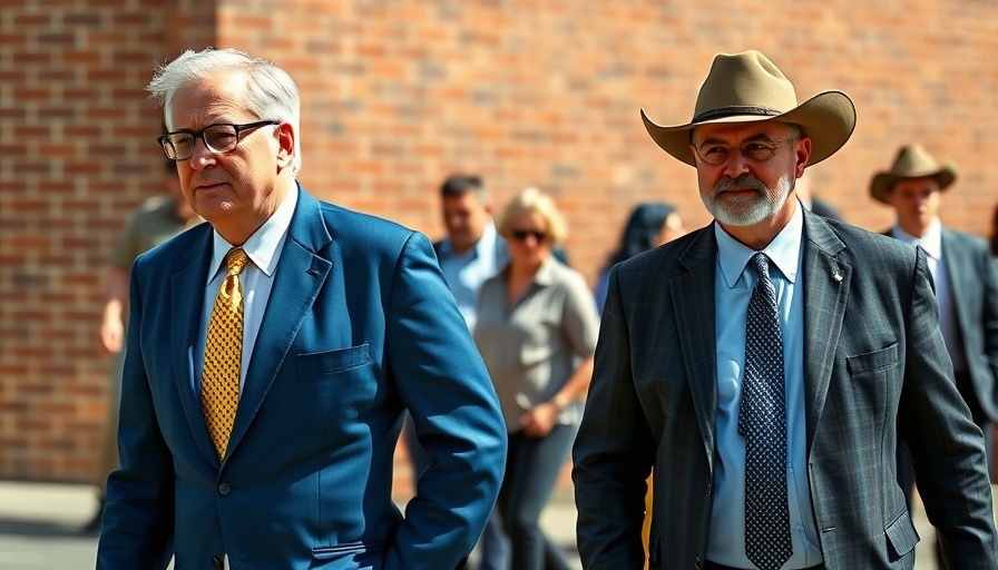Men in suits in Texas amid the measles outbreak.