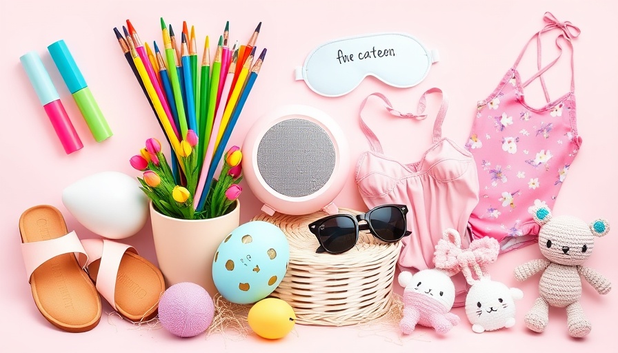 Easter Basket Ideas for Teens: Vibrant collage of gift items.