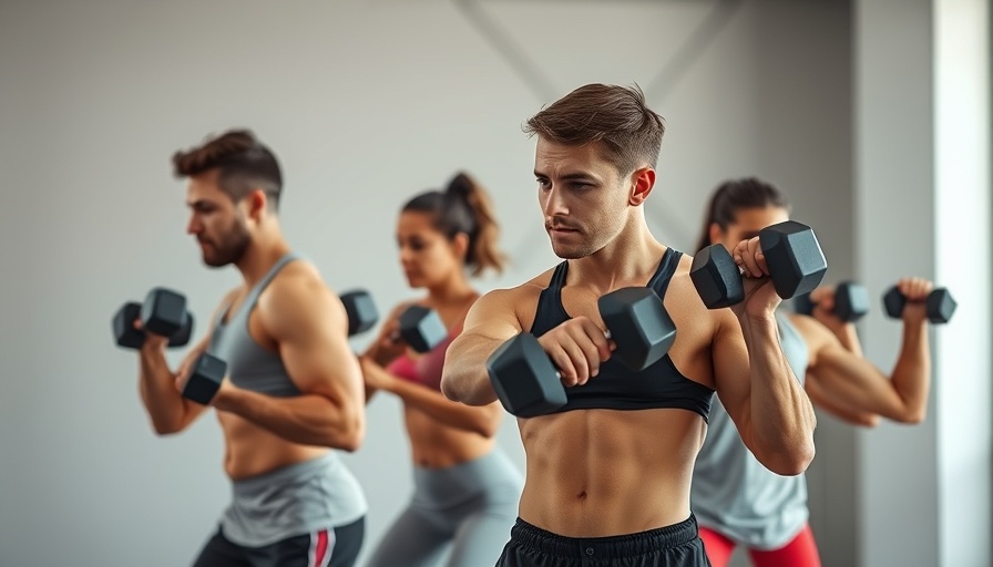Dynamic HIIT workout in minimalist gym setting.