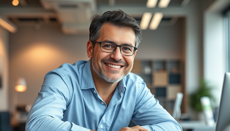 DocuWare CEO Dr. Michael Berger smiling in office.
