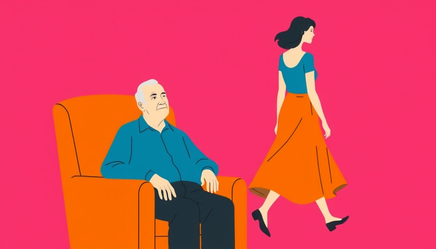 Abstract therapeutic relationship scene with vibrant colors.