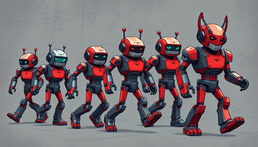 Cartoon robots illustrate misalignment risks in AI.