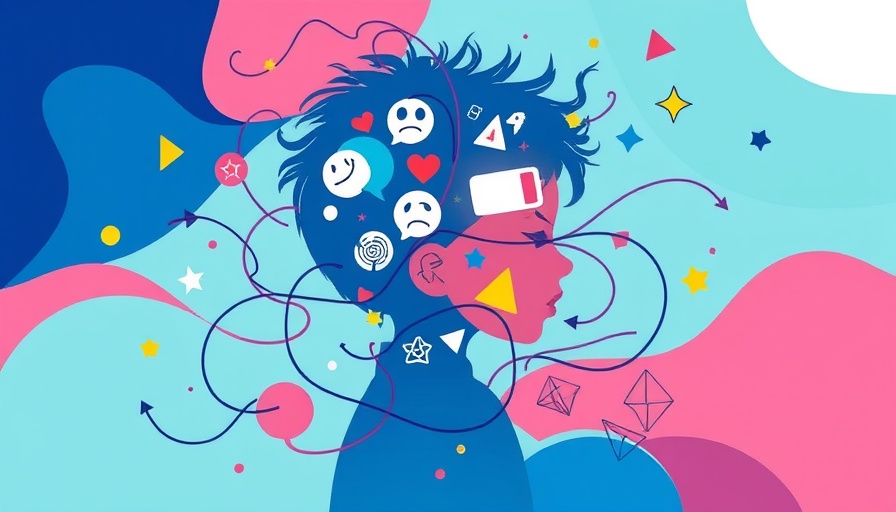 Abstract child silhouette illustration depicting mental health.