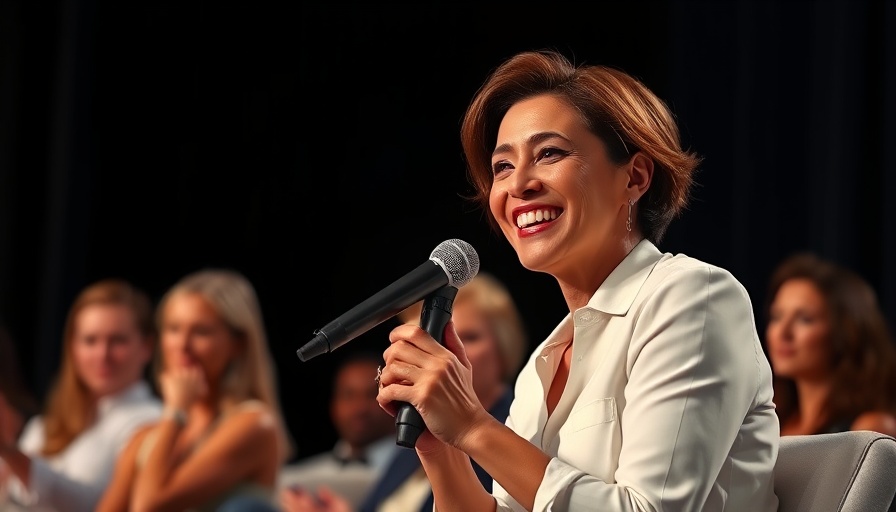 Confident woman in panel discussion about startups stalling before IPO.