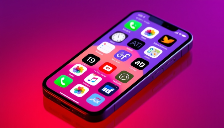iOS 19 home screen highlighting Siri's AI enhancements on an iPhone.