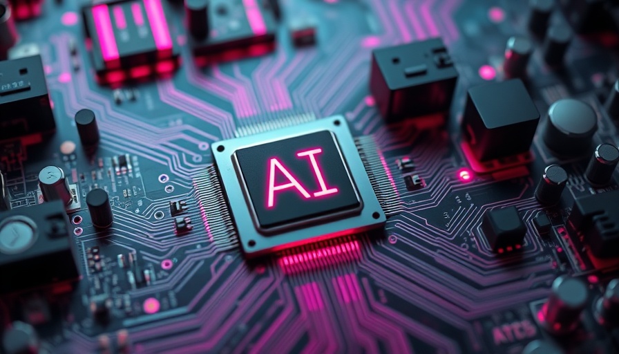 AI chip on circuit board, symbolizing AI PCs in business hardware refresh.