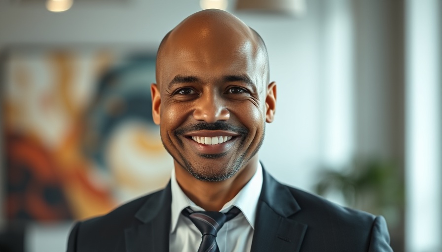 Professional portrait of a smiling man in an office for future telehealth flexibilities.