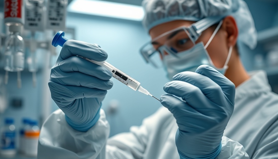 Technician in lab with FDA obesity drug equipment