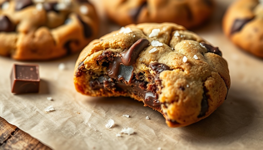 Damn Good Paleo Chocolate Chunk Tahini Cookies on parchment.