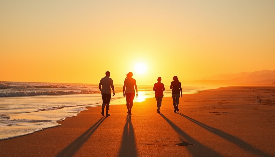 Serene beach walk during golden sunset, Fresh Air Retreat in Charleston SC
