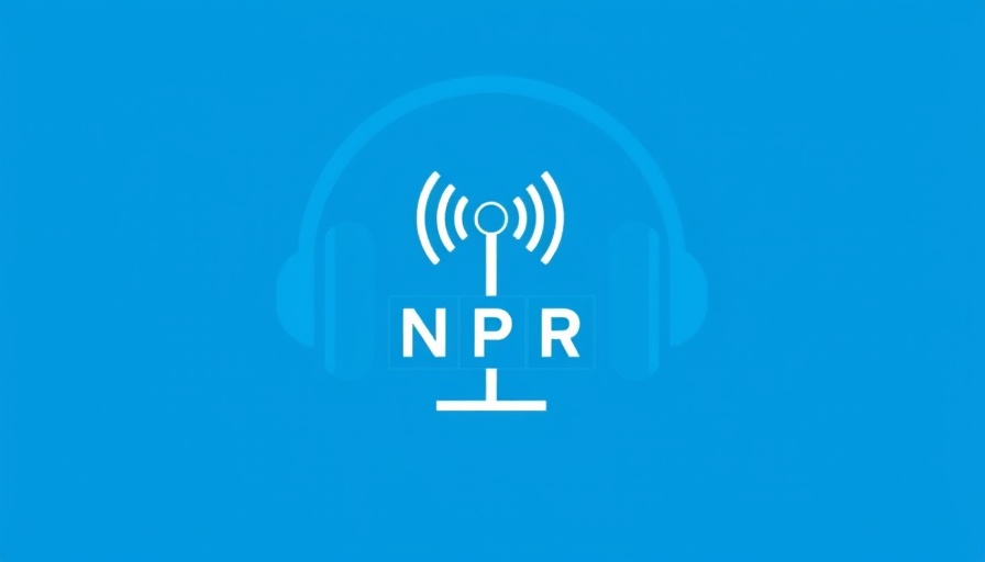 NPR podcast icon symbolizing communication.