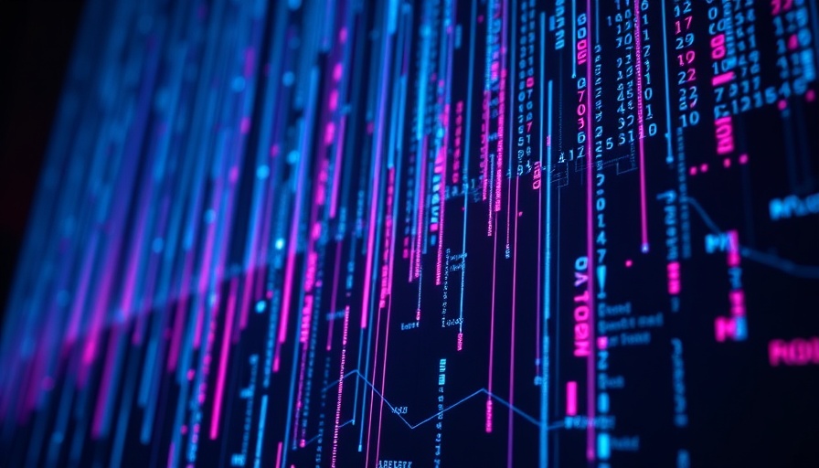 Futuristic digital code representing the impact of AI on software engineers.