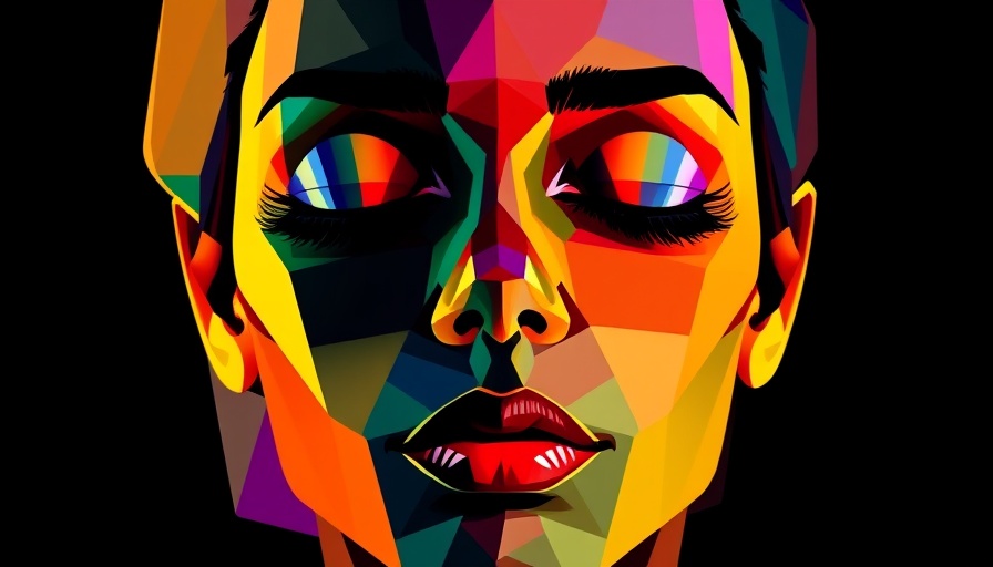 Abstract geometric art depicting serenity, evoking self-love transformation.