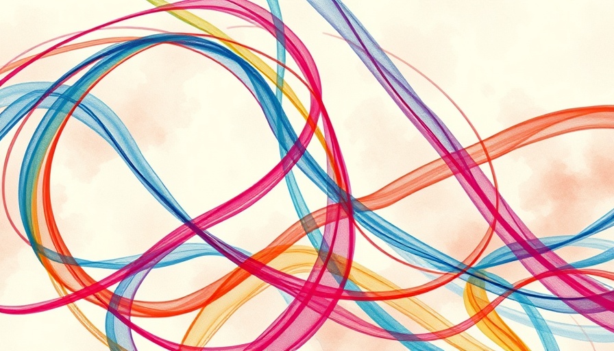 Colorful abstract illustration resembling a family-line selection optimizer.