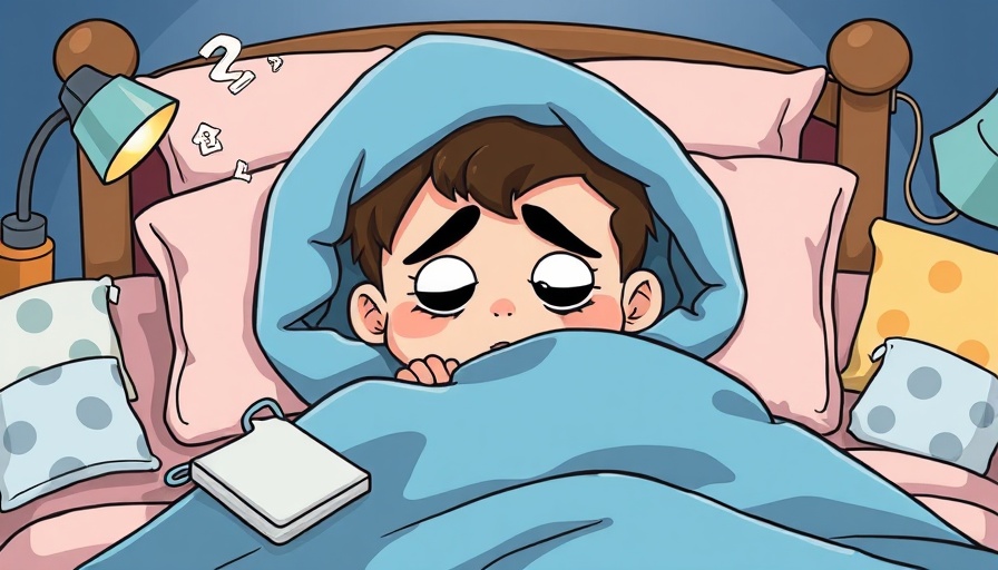 Cartoon of person in bed with sleep aids, sleep hacks that actually work.