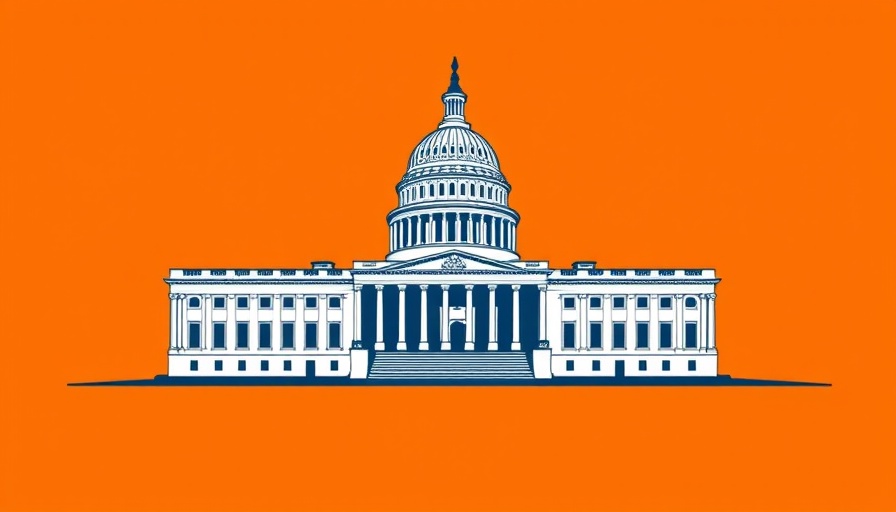 Stylized Capitol building illustration discussing Medicaid funding cuts.