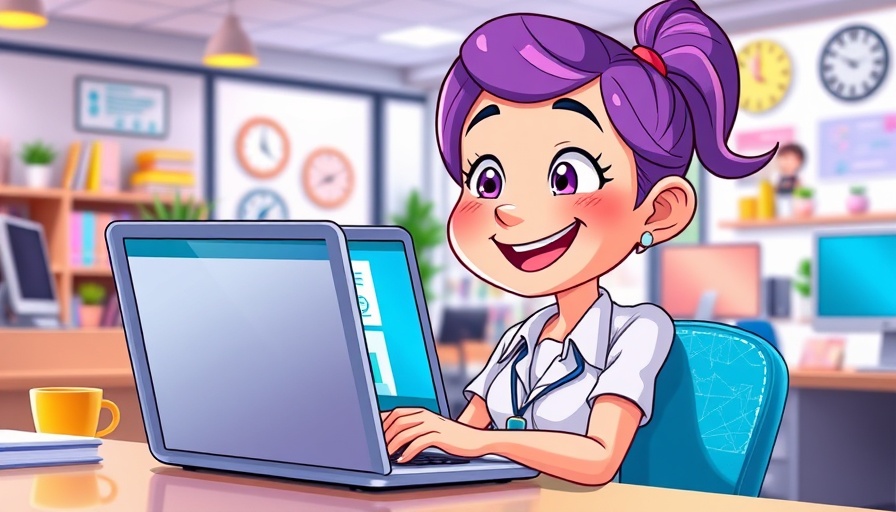 Social Security Administration AI Chatbot cartoon assisting users.