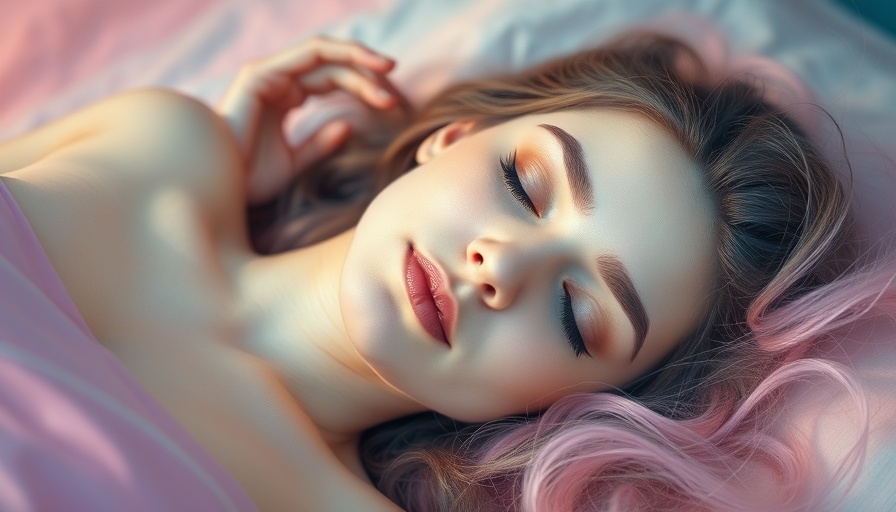Dreamy art of a peaceful woman symbolizing the importance of deep sleep and REM sleep for brain health.