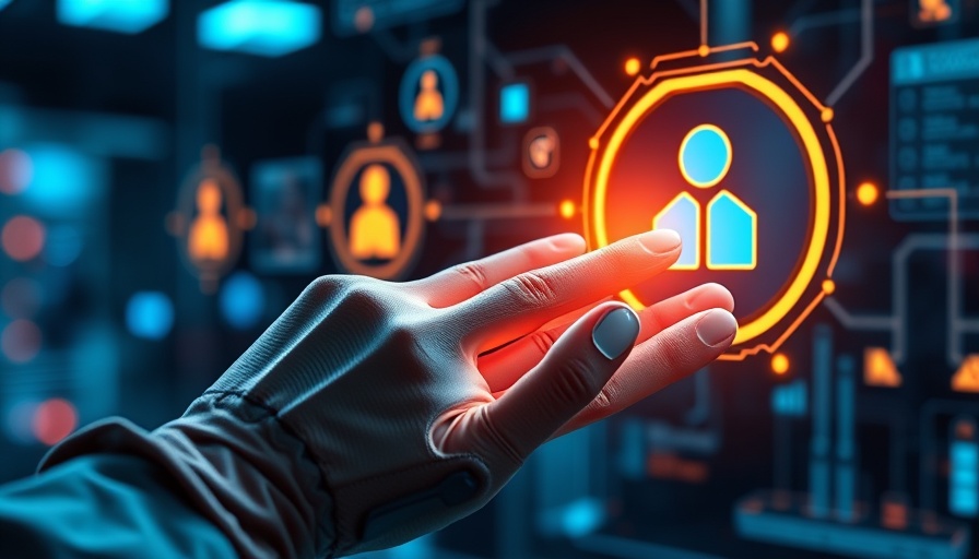 Futuristic interaction with AI chatbot features in digital environment