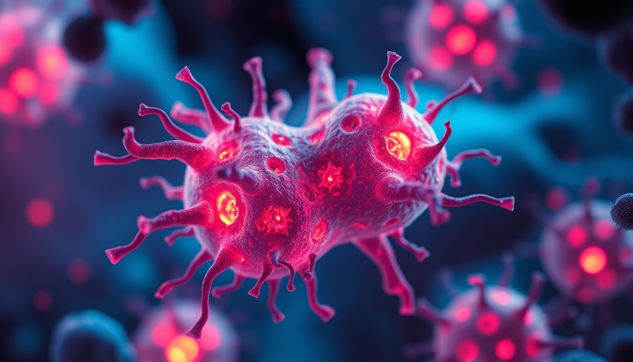 Glowing mitochondrial structure targeting clonal hematopoiesis.