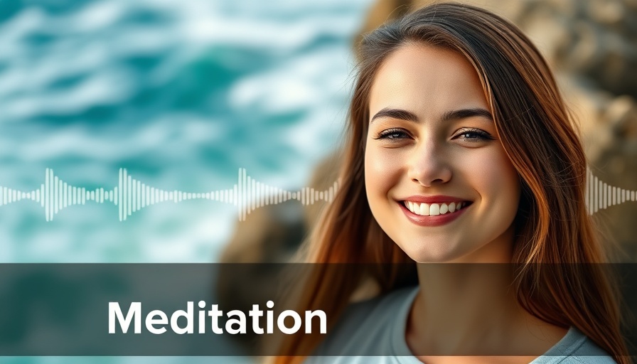 Meditation for inner strength podcast with smiling host.