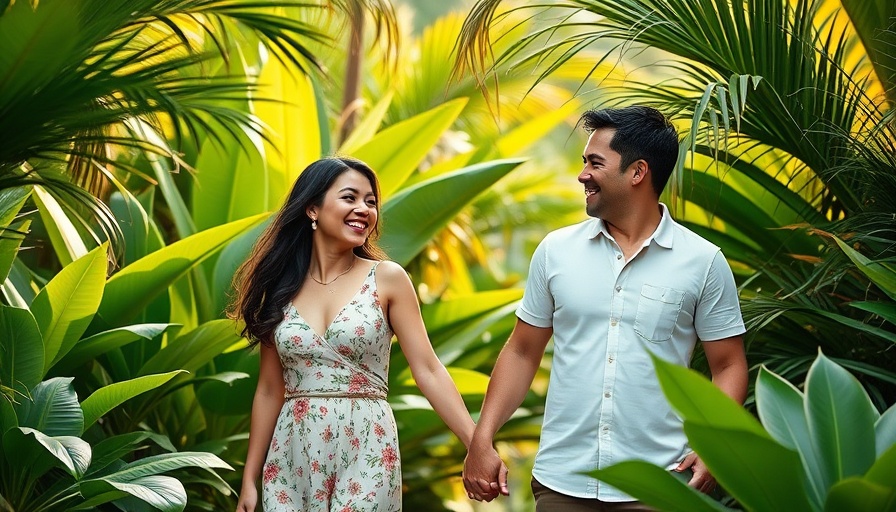 ChatGPT this summer: smiling couple in a garden
