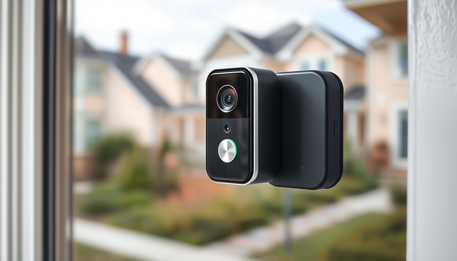 Sleek subscription-less video doorbell on a door frame