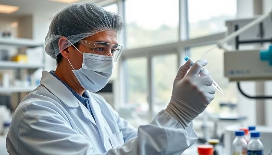 Lab technician in action amid MOSAIC grant program termination discussions.