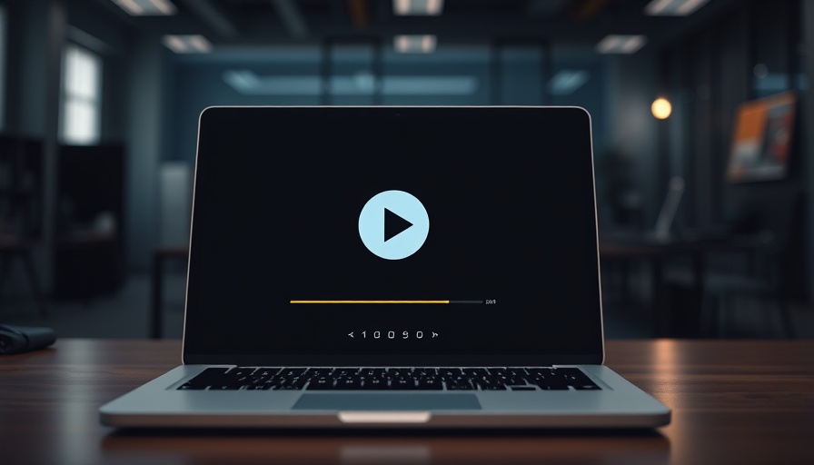 AI in Personalized Video Content displayed on a laptop screen.