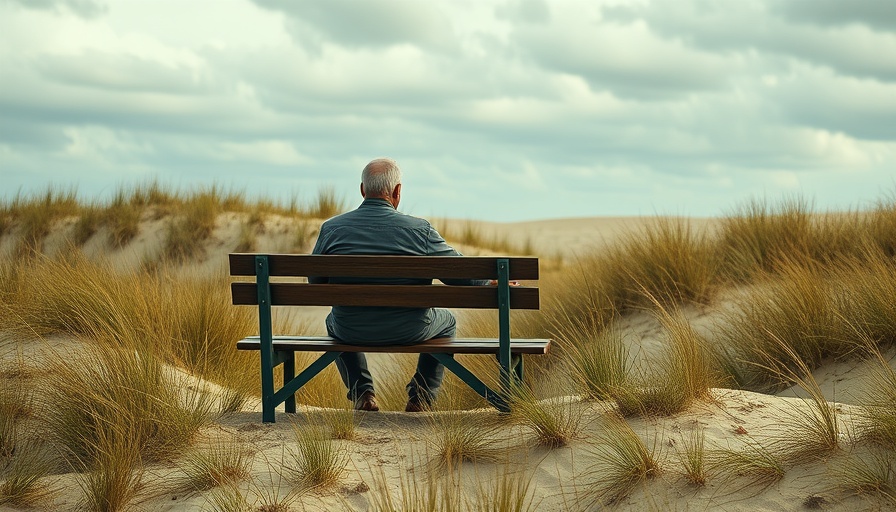 Reflective moment in a serene beach scene depicting habits that drain our true potential.