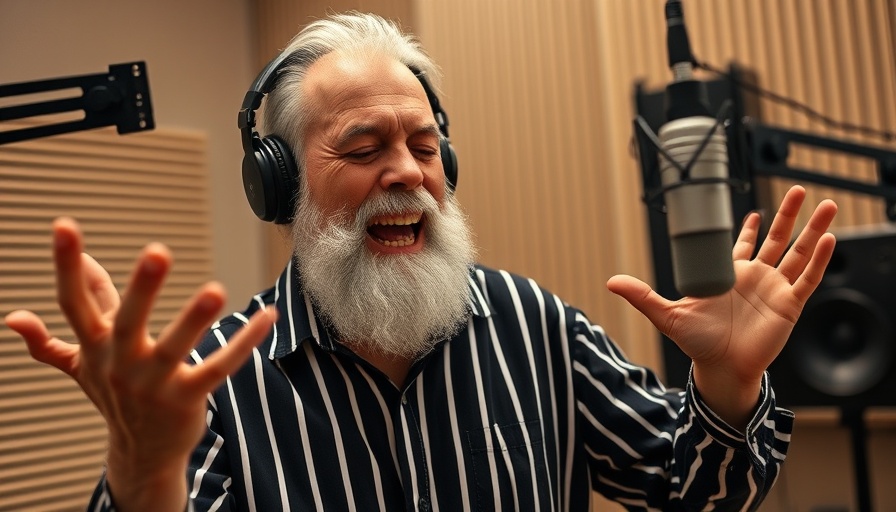 Walter Day expressing passion in music recording studio, inspiration.