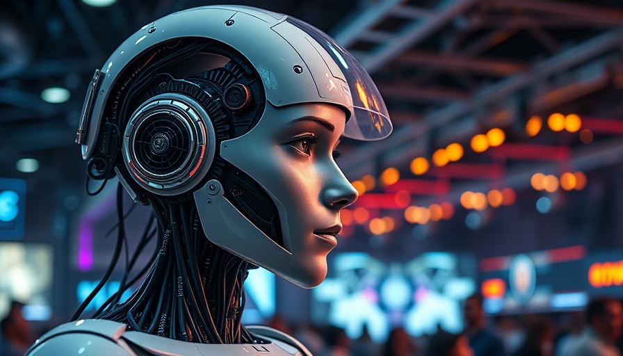 Futuristic humanoid AI with circuitry, AI reasoning models.