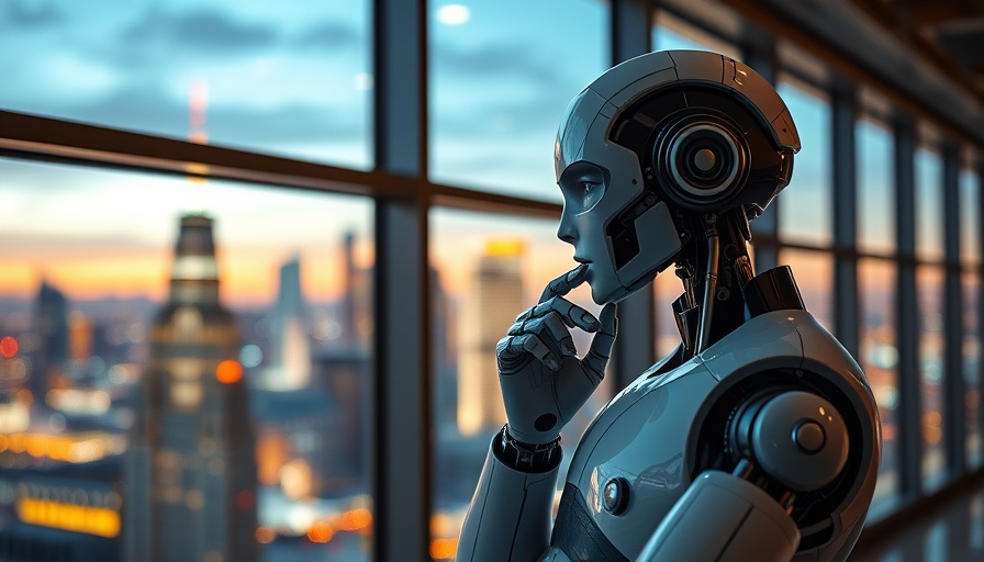 Discovery 2.1 AI Integration robot in futuristic office.