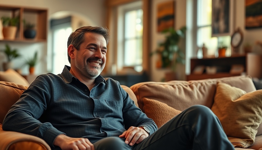 Man in living room discussing AI Technology Changing Net Worth.