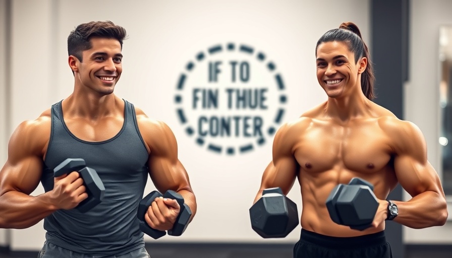10-minute beginner strength training workout scene with two participants using dumbbells.