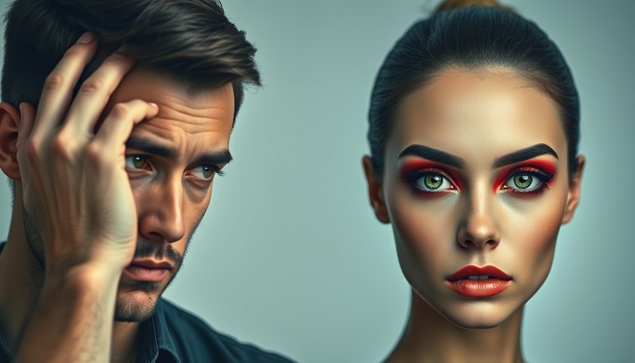 Quinn 3 AI Technology concept with man and artistic woman face.