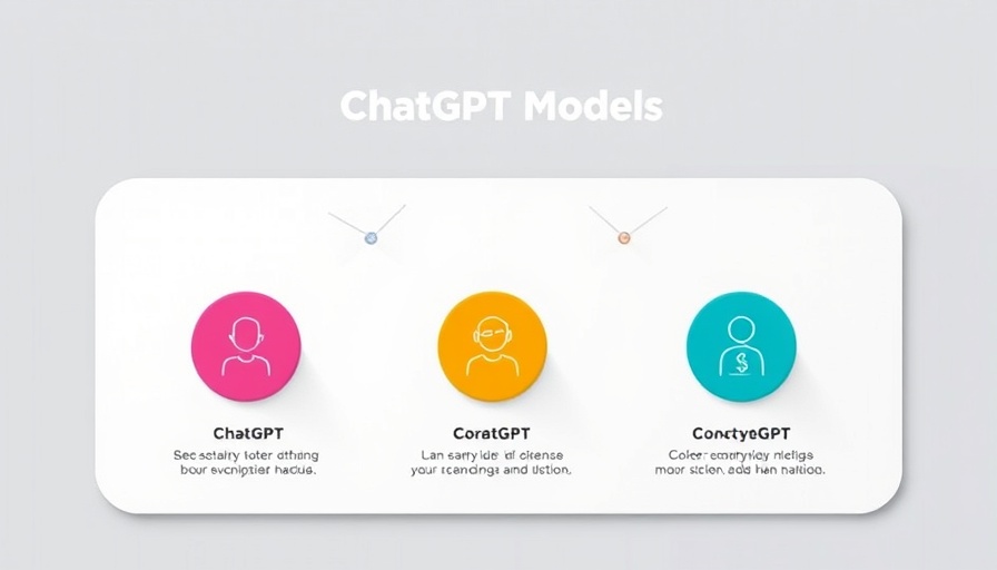Graphic illustration of different ChatGPT models explained for beginners.