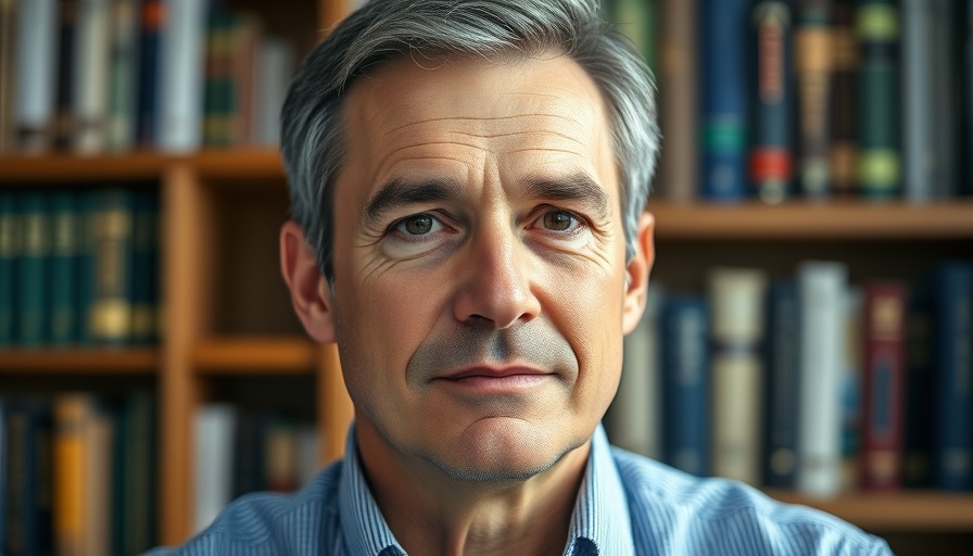 Interview graphic featuring a middle-aged man, Tufts University logo, Lifespan.io.