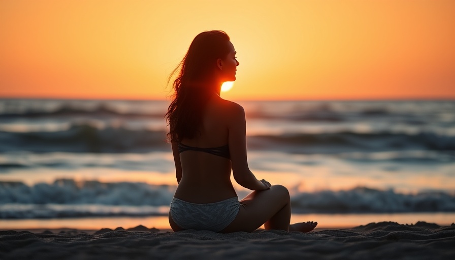 Woman contemplating happiness on beach at sunset, essential things to start doing for happiness.
