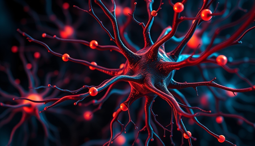 Conceptual image of neurons blocking cell death in neurodegenerative diseases.