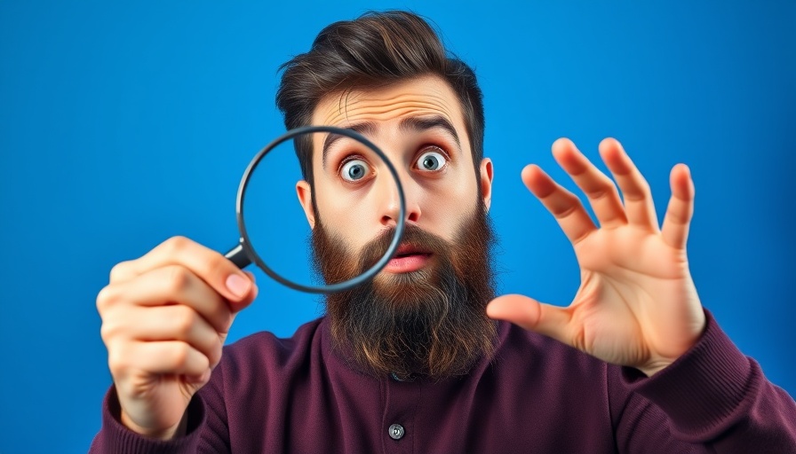 Man with magnifying glass illustrating Google Image SEO Best Practices