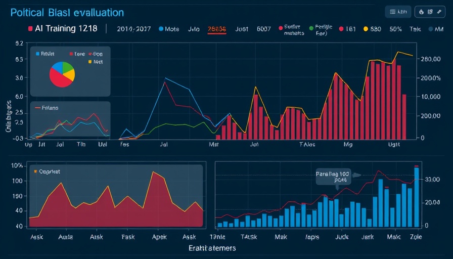 Political Sycophancy in AI training metrics and bias evaluation chart.
