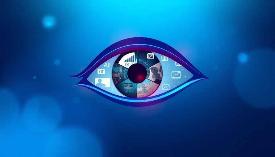 Stylized digital eye highlighting Google Discover Visibility.