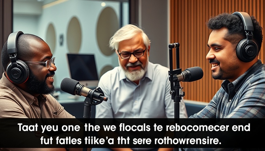 AI Technology and Trends podcast discussion with microphones.