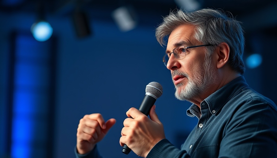 Mistake in business discussion with engaged speaker.