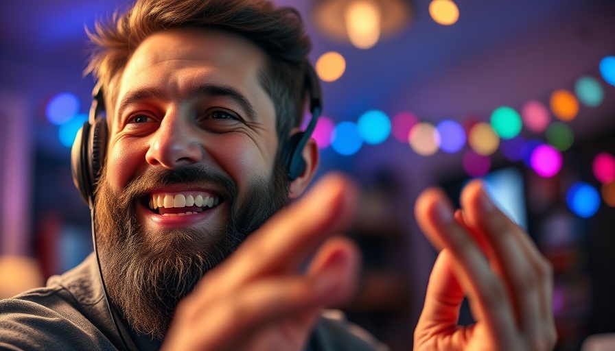 Open source AI video generation discussion with smiling bearded man.
