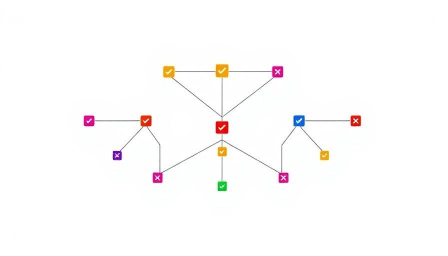 Abstract decision tree illustrating systematic human errors in AI oversight.